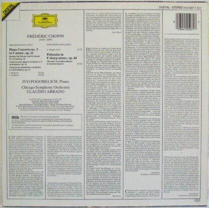 Deutsche Grammophon 410 507-1 - Piano Concerto = Klavierkonzert - Image 2