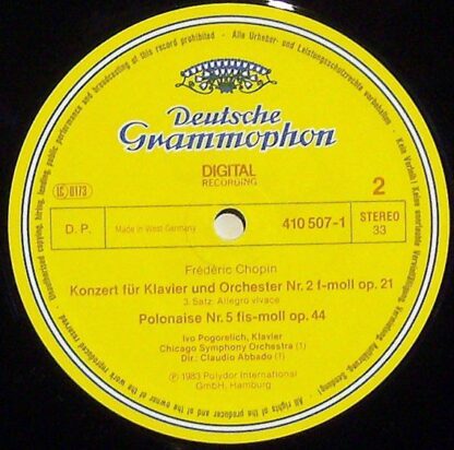 Deutsche Grammophon 410 507-1 - Piano Concerto = Klavierkonzert - Image 4