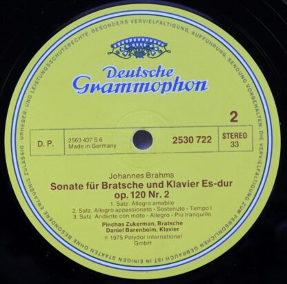 Deutsche Grammophon 2530 722 - Die Bratschensonaten - The Viola - Image 4