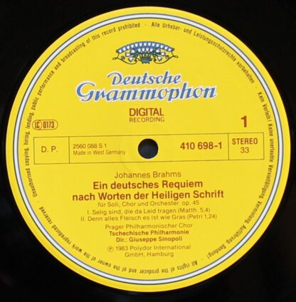Deutsche Grammophon 410 697-1 - Ein Deutsches Requiem - Image 2