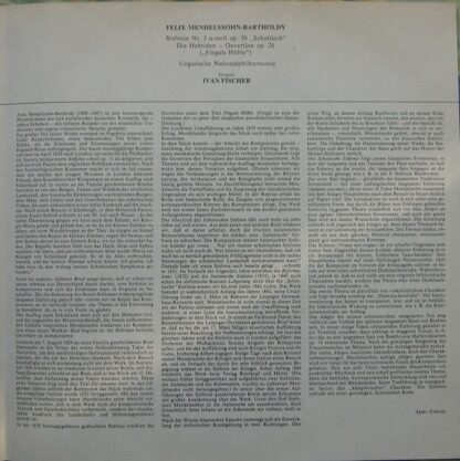 Hungaroton SLPD 12660 - Symphony No. 3 In A Minor "Scottish" / T - Image 7