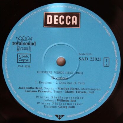 DECCA SAD 22021/22 - Requiem - Image 3