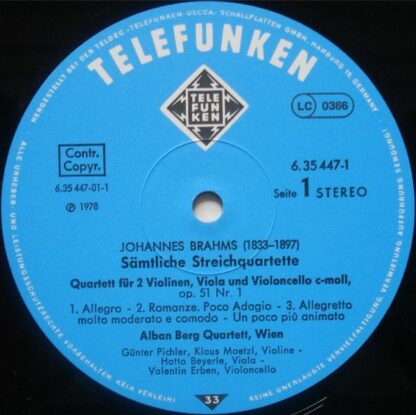 Telefunken 6.35447 EK - Sämtliche Streichquartette - Complete St - Image 5