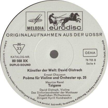 80 569 XK - David Oistrach Spielt Bach, Mozart, Mendelssohn-Bar - Image 5