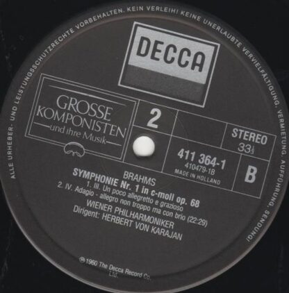 DECCA 411.364-1 - Symphonie Nr. 1 C-Moll Op. 68 - Image 4