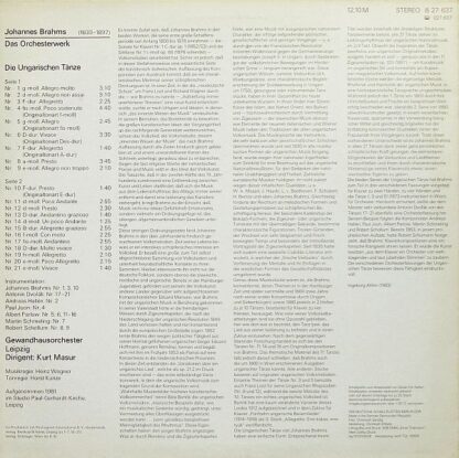 Eterna 8 27 637 - Die Ungarischen Tänze - Image 2