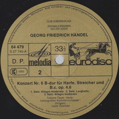 Eurodisc 64 479 - Konzerte Für Flöte, Harfe Und Orchester - Image 4