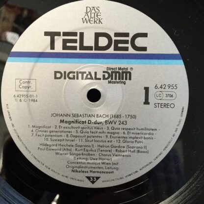 TELDEC Schallplatten GmbH 6.42955 AZ - Magnificat, Utrecht Te De - Image 3