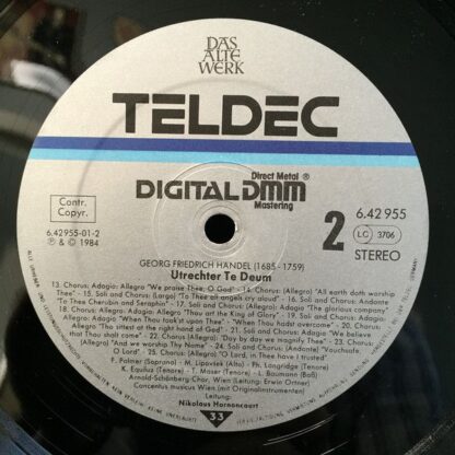 TELDEC Schallplatten GmbH 6.42955 AZ - Magnificat, Utrecht Te De - Image 4