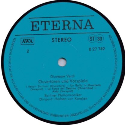 Eterna 8 27 749 - Karajan Dirigent Verdi (Ouvertüren Und Vorspie - Image 4