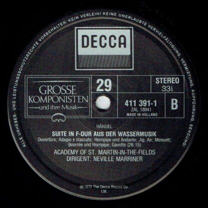 DECCA 411 391-1 - Grosse Komponisten Und Ihre Musik 29: Händel - - Image 4