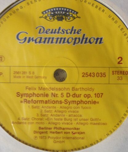 Deutsche Grammophon 2543 035 - Symphonien Nr.4 >>Italian<< - Nr. - Image 4