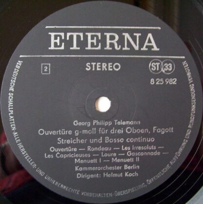 Eterna 8 25 982 - Feuerwerksmusik / Ouvertüre G-Moll - Image 4