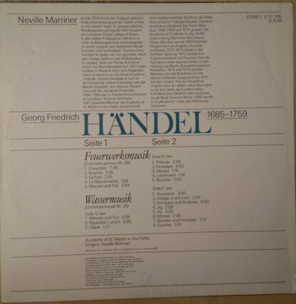 Eterna 8 27 705 - Feuerwerksmusik / Wassermusik - Image 2