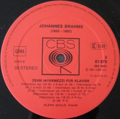 CBS CBS 61 979 - Zehn Intermezzi Für Klavier - Image 4
