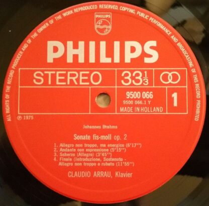 Philips 9500 066 - Piano Sonata, Op. 2 / Variations On A Theme B - Image 3