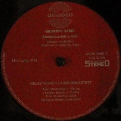 Amadeo AVRS 6460 St - Streichquartett e-moll / Streichquintett N - Image 4
