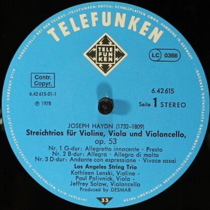 Telefunken 6.42615 - Streichtrios - Image 5