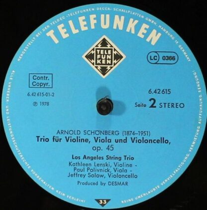 Telefunken 6.42615 - Streichtrios - Image 6