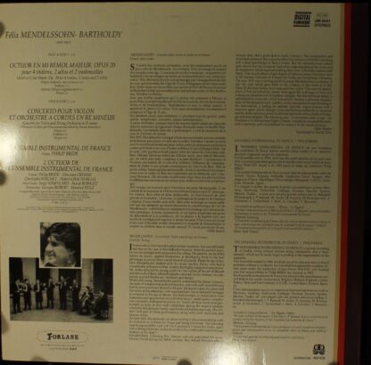 Forlane UM 6541 - Octuor / Conderto Pour Violon Et Orchestre A C - Image 2