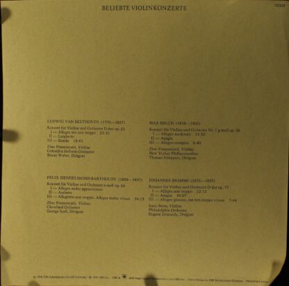 CBS B 7839 - Beliebte Violinkonzerte - Image 3