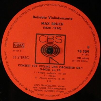 CBS B 7839 - Beliebte Violinkonzerte - Image 5