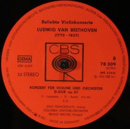 CBS B 7839 - Beliebte Violinkonzerte - Image 6