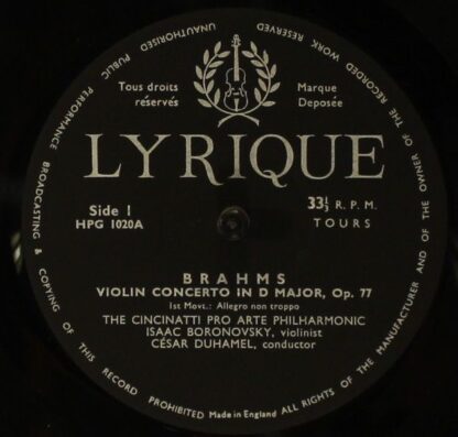 Lyrique HPG 1020 - Violin Concerto In D Major, Op. 77 - Image 3