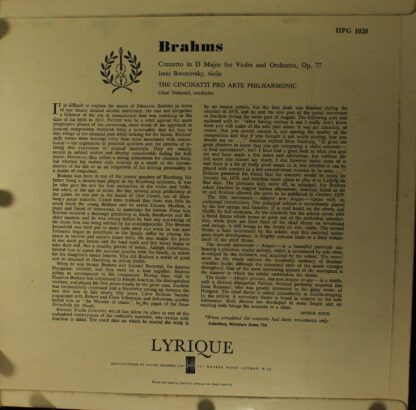 Lyrique HPG 1020 - Violin Concerto In D Major, Op. 77 - Image 2