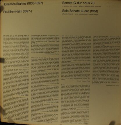 Iramac 6519 - Sonate G-Dur Opus 78 / Solo-Sonate G-Dur - Image 3