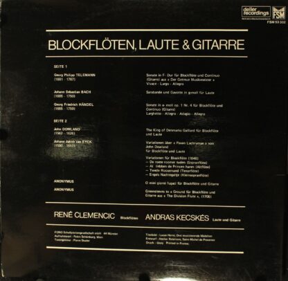 Deller Recordings FSM 53 302 - Blockflöten, Laute & Gitarre - Image 2