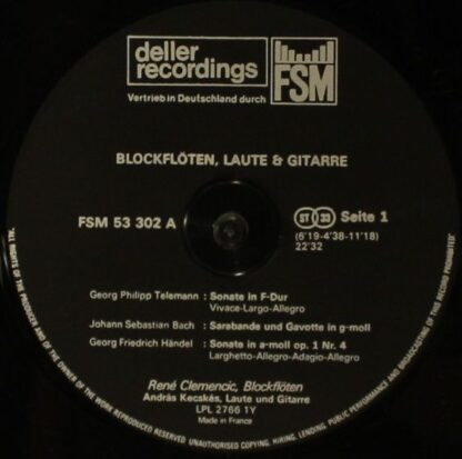 Deller Recordings FSM 53 302 - Blockflöten, Laute & Gitarre - Image 5