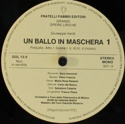 Fratelli Fabbri Editori FFE 268227 - Un Ballo In Maschera 1 - Image 4