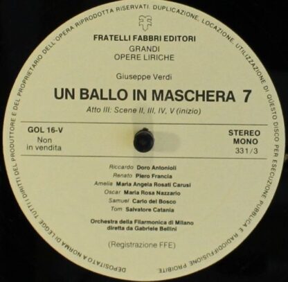 Fratelli Fabbri Editori FFE 268250 - Un Ballo In Maschera 4 - Image 4