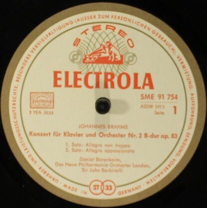 Die Stimme Seines Herrn SME 91754 - Klavierkonzert Nr.2 B-Dur Op - Image 3
