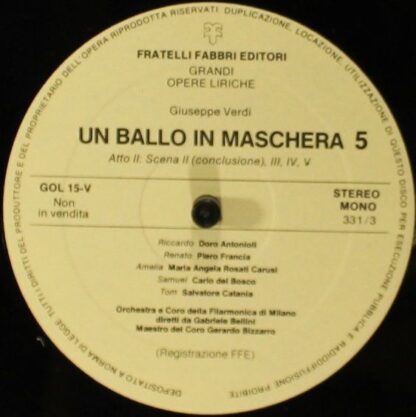 Fratelli Fabbri Editori FFE 268243 - Un Ballo In Maschera 3 - Image 4