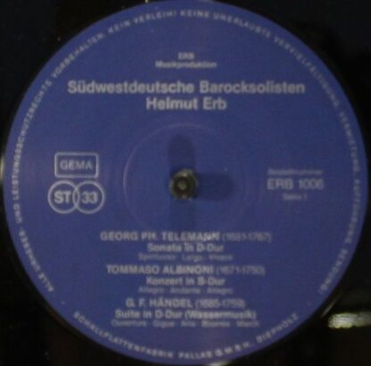 ERB Musikproduktion ERB 1006 - Purcell - Telemann - Händel - Alb - Image 4