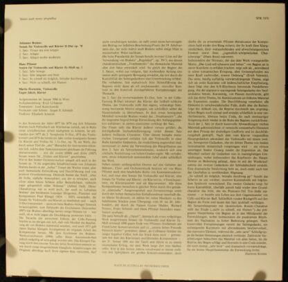 Preiser Records SPR 3370 - Sonate Für Violoncello Und Klavier D- - Image 2