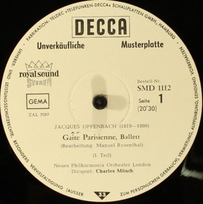 DECCA SMD 1112 - Gaité Parisienne - Image 3