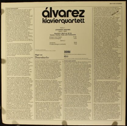 Bellaphon 68 01 003 - Klavierquartett C-Moll Op. 60 - Image 2