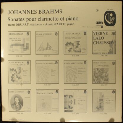 Calliope CAL 1605 - Les Deux Sonates Pour Clarinette Et Piano Op - Image 2
