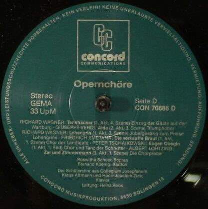 Concord Communications CON 70686 - Carmina Burana / Opernchöre - Image 8