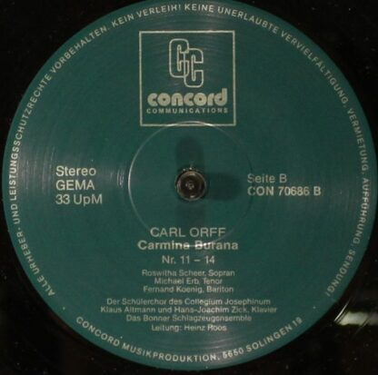 Concord Communications CON 70686 - Carmina Burana / Opernchöre - Image 6