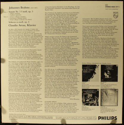 Philips 6500 377 - Sonate Nr. 3 / Scherzo, Op. 4 - Image 2