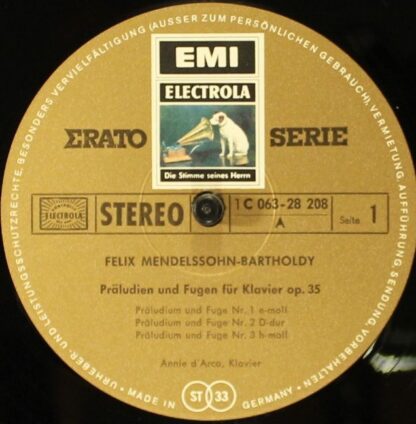 EMI Electrola 1 C 063 - 28 208 - Präludien und Fugen für Klavier - Image 3