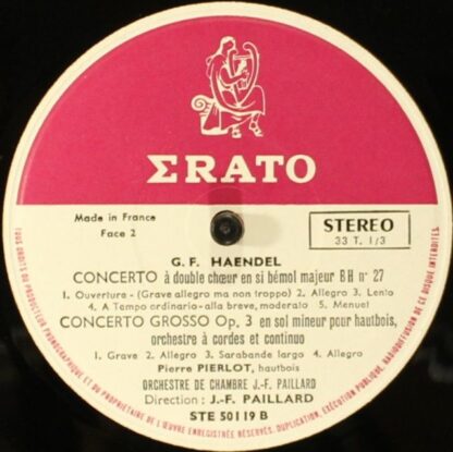 Erato STE 50119 - Royal Firework's Music - Image 4