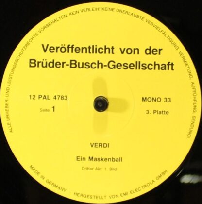 Not On Label 12 Pal 4783 - Ein Maskenball - Image 5