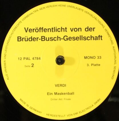 Not On Label 12 Pal 4783 - Ein Maskenball - Image 6