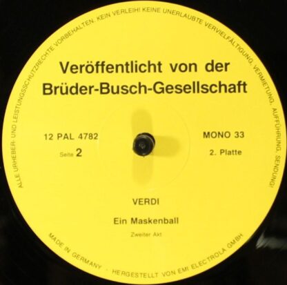 Not On Label 12 Pal 4783 - Ein Maskenball - Image 8