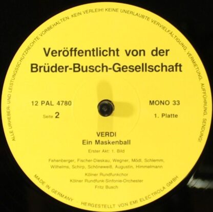 Not On Label 12 Pal 4783 - Ein Maskenball - Image 10